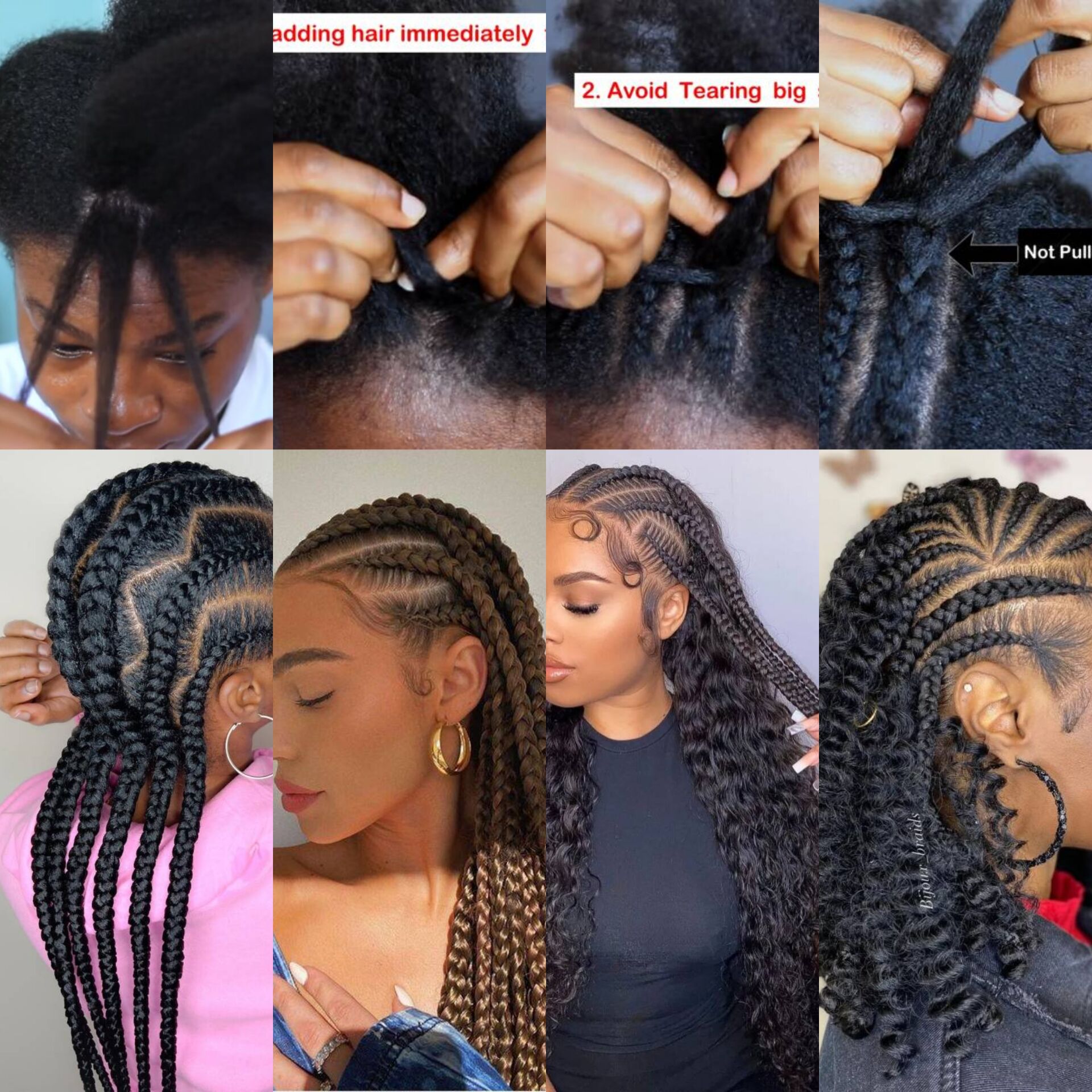 How to Braid Short Hair 9 Easy Cornrow Braids for Beginners HotBraids
