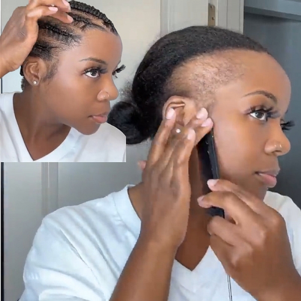 How to Hide Receding Hairlines & Create Fake Edges for Braids